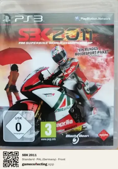 SBK 2011 PlayStation 3, Germany box front
