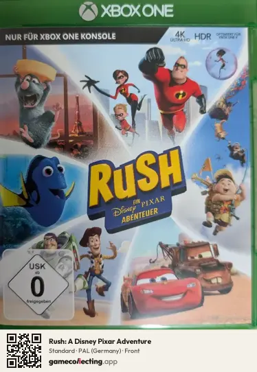 Rush: A Disney Pixar Adventure Xbox One, Germany box front