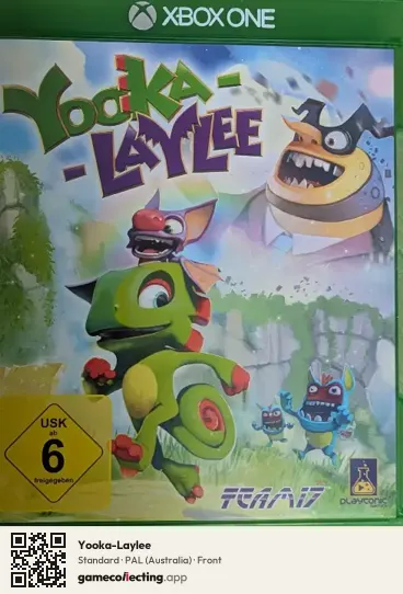 Yooka-Laylee Xbox One, Australia box front