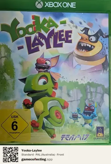 Yooka-Laylee Xbox One, Australia box front
