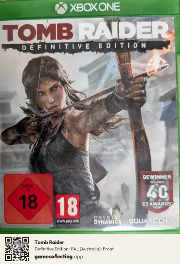 Tomb Raider Xbox One, Australia box front