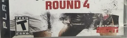 Fight Night Round 4, the ESRB box on its front