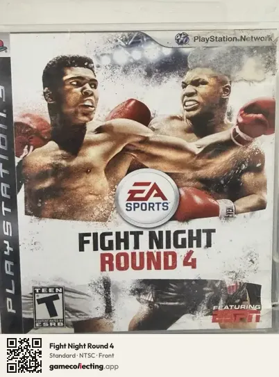 Fight Night Round 4 PlayStation 3, NTSC box front