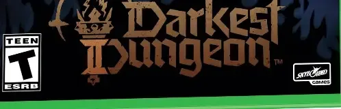 Darkest Dungeon II, the ESRB box on its front