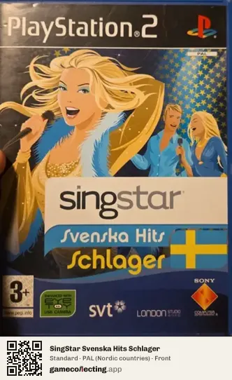 SingStar Svenska Hits Schlager PlayStation 2, Nordic countries box front
