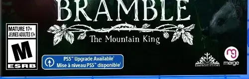 Bramble: The Mountain King, the ESRB box on its front