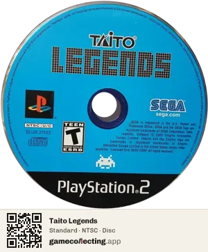Taito Legends PlayStation 2, NTSC disc
