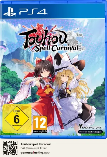 Touhou Spell Carnival PlayStation 4, Germany box front