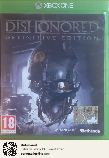 Dishonored Xbox One, Spain box front