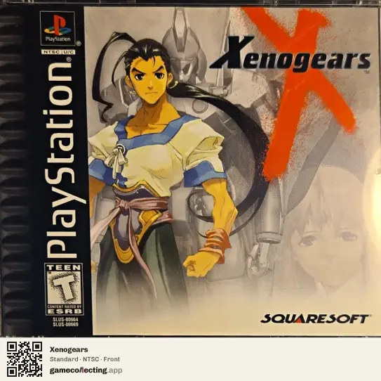 Xenogears PlayStation, NTSC box front