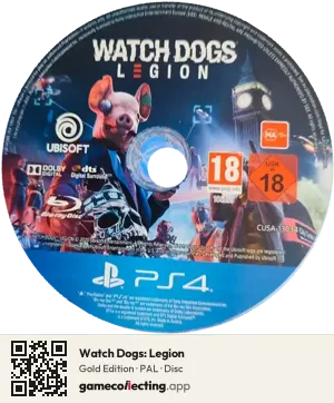 Watch Dogs: Legion PlayStation 4, PAL disc