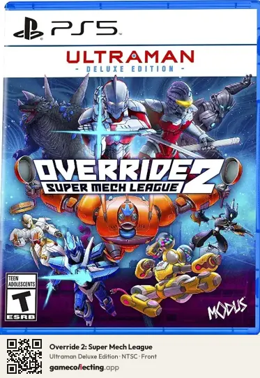 Override 2: Super Mech League PlayStation 5, NTSC box front