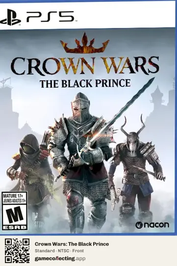 Crown Wars: The Black Prince PlayStation 5, NTSC box front