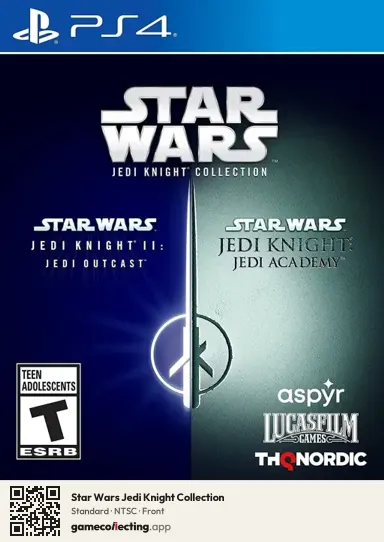Star Wars Jedi Knight Collection PlayStation 4, NTSC box front