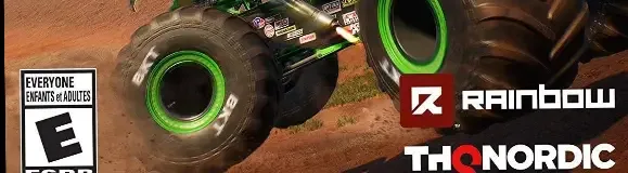 Monster Jam Steel Titans, the ESRB box on its front