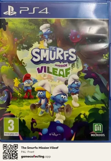 The Smurfs: Mission Vileaf PlayStation 4, PAL box front