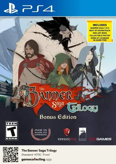 The Banner Saga Trilogy PlayStation 4, NTSC box front