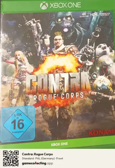Contra: Rogue Corps Xbox One, Germany box front