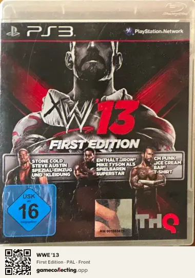WWE '13 PlayStation 3, PAL box front
