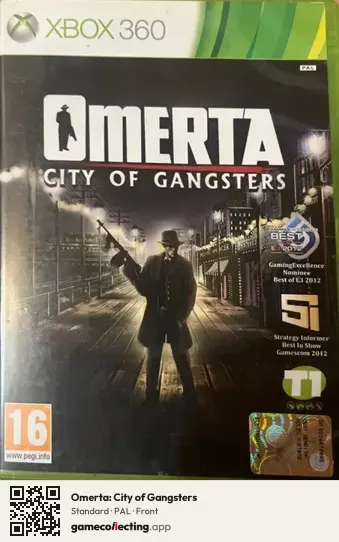 Omerta: City of Gangsters Xbox 360, PAL box front