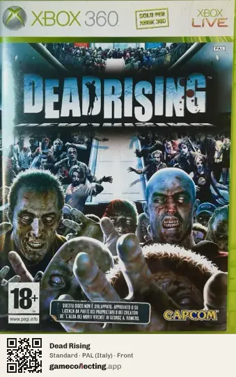 Dead Rising Xbox 360, Italy box front