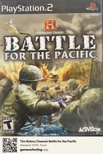 The History Channel: Battle for the Pacific PlayStation 2, NTSC box front