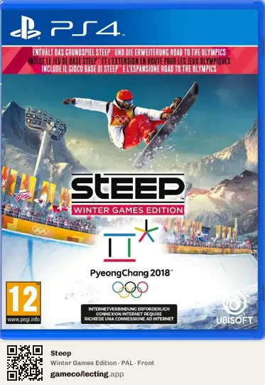 Steep PlayStation 4, PAL box front