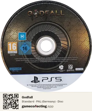 Godfall PlayStation 5, PAL disc