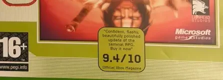 Fable: The Lost Chapters, the PEGI square on its front