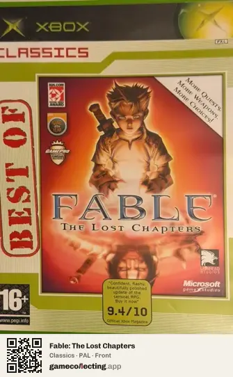 Fable: The Lost Chapters Xbox, PAL box front