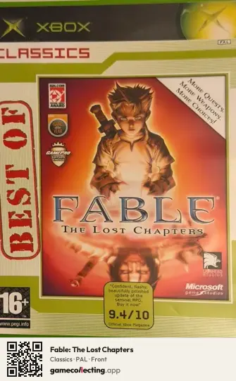 Fable: The Lost Chapters Xbox, PAL box front