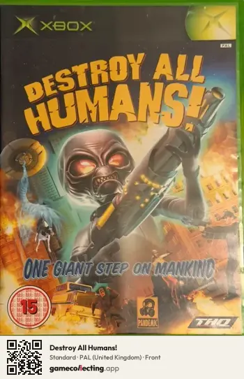 Destroy All Humans! Xbox, United Kingdom box front