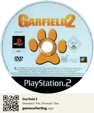 Garfield 2 PlayStation 2, PAL disc