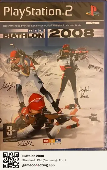 Biathlon 2008 PlayStation 2, Germany box front