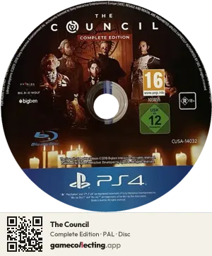 The Council PlayStation 4, PAL disc
