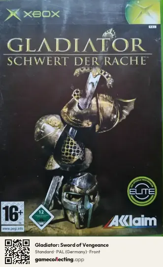Gladiator: Sword of Vengeance Xbox, Germany box front
