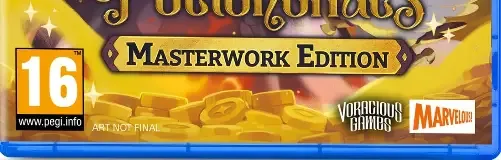 Potionomics, the PEGI square on its front