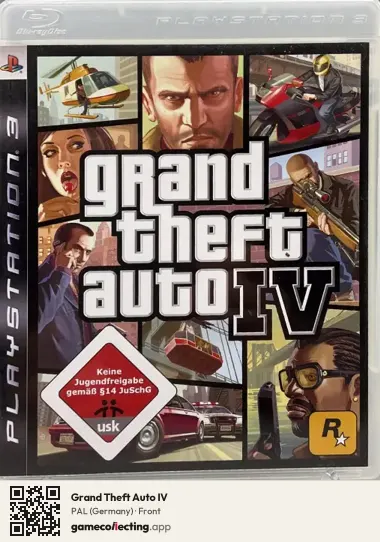 Grand Theft Auto IV PlayStation 3, Germany box front