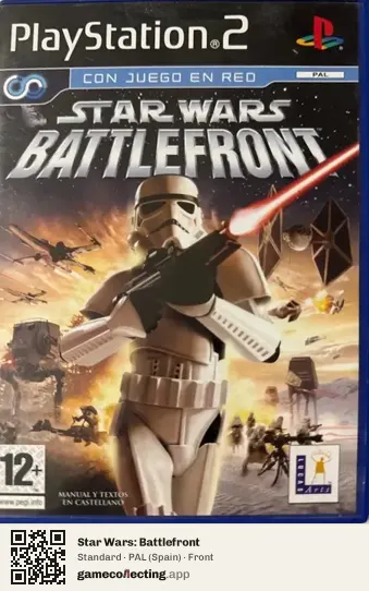 Star Wars: Battlefront PlayStation 2, Spain box front