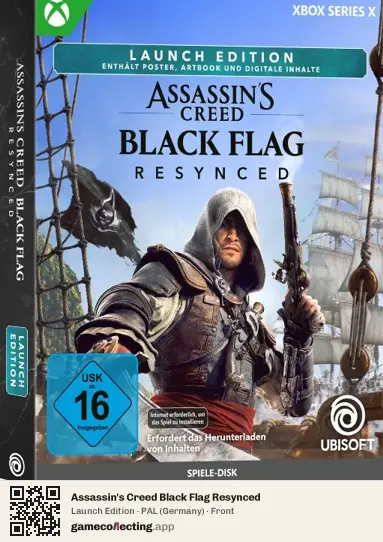 Assassin's Creed Black Flag Resynced Xbox Series X, Germany box front