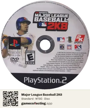 Major League Baseball 2K8 PlayStation 2, NTSC disc