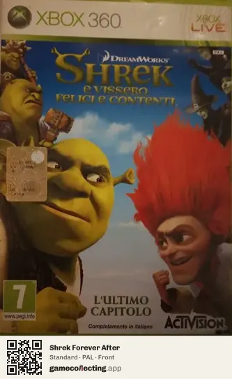 Shrek Forever After Xbox 360, PAL box front