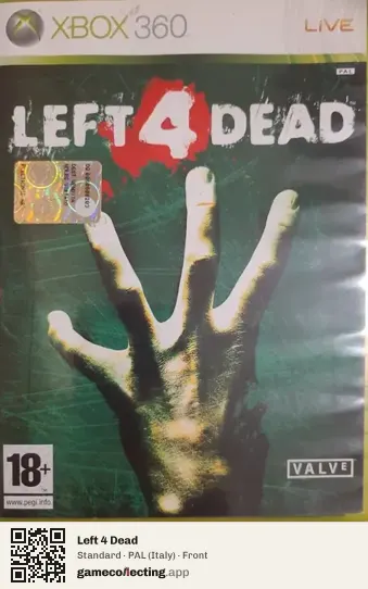 Left 4 Dead Xbox 360, Italy box front