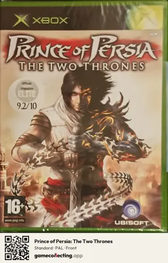 Prince of Persia: The Two Thrones Xbox, PAL box front