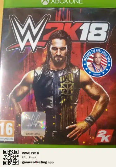 WWE 2K18 Xbox One, PAL box front