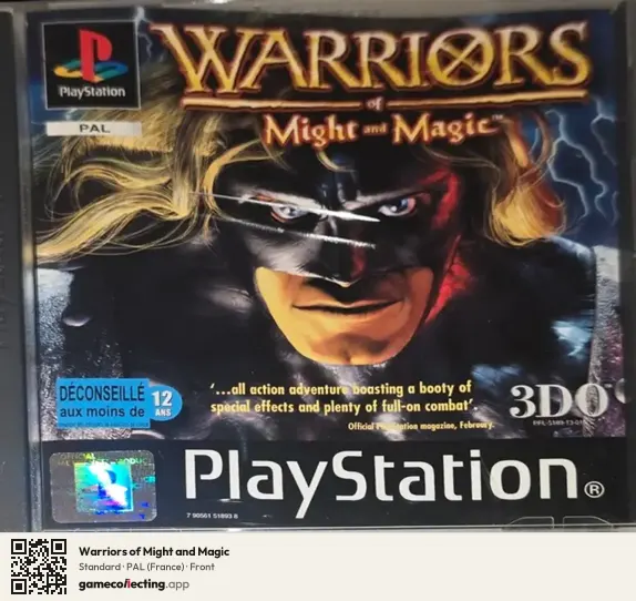 Warriors of Might and Magic PlayStation, France box front