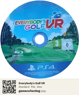 Everybody's Golf VR PlayStation 4, PAL disc