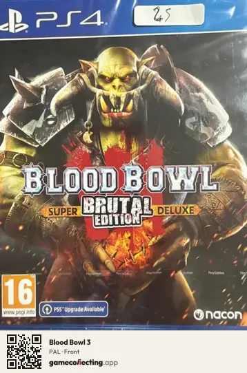Blood Bowl 3 PlayStation 4, PAL box front