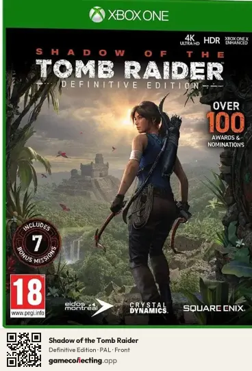 Shadow of the Tomb Raider Xbox One, PAL box front