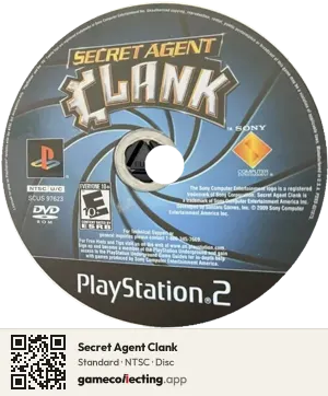 Secret Agent Clank PlayStation 2, NTSC disc
